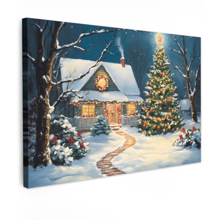 Tablou Canvas, Abstract, Decorative, Living, Bucatarie, Modern Art, Decorarea peretilor Verde smarald 90x60 cm