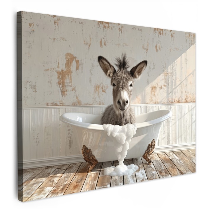 Канава картина, абстрактна, декоративна, за всекидневна, кухня, модерно изкуство, декорация за стена, бяла 80x60 см