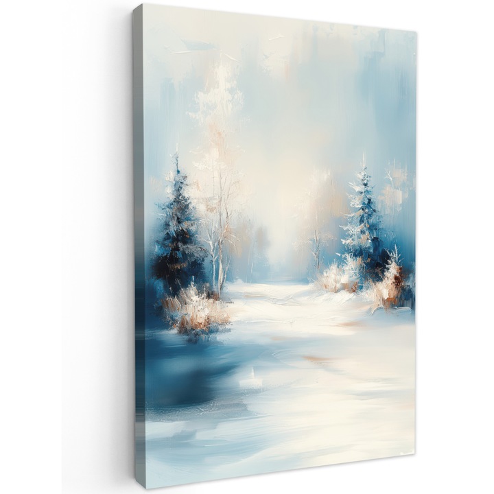 Tablou Canvas, Abstract, Decorative, Living, Bucatarie, Modern Art, Decorarea peretilor Alb 60x90 cm