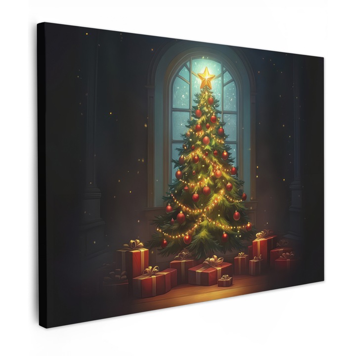 Канава картина, Абстрактна, Декоративна, Дневна, Кухня, Модерно изкуство, Декорация на стени Зелена 80x60 см