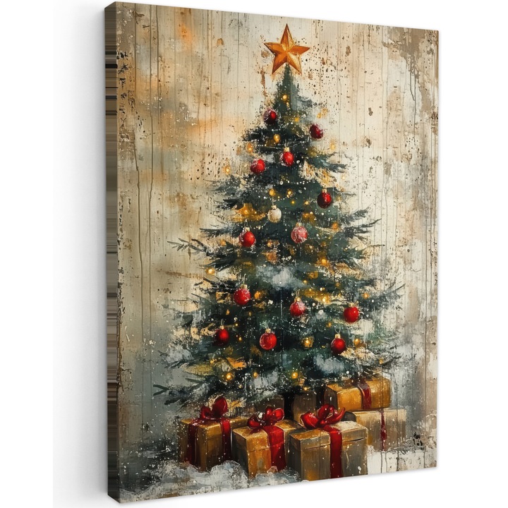 Канава Табло, Абстрактно, Декоративно, Дневна, Кухня, Модерно Изкуство, Декорация на стени Ръждиво 30x40 см