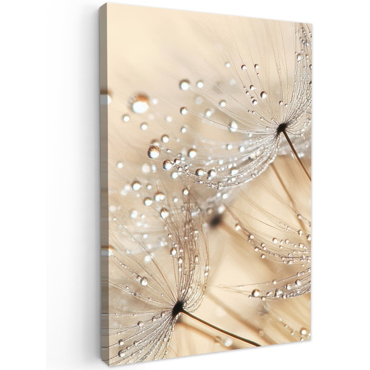 Tablou Canvas, Abstract, Decorative, Living, Bucatarie, Modern Art, Decorarea peretilor Maro 80x120 cm