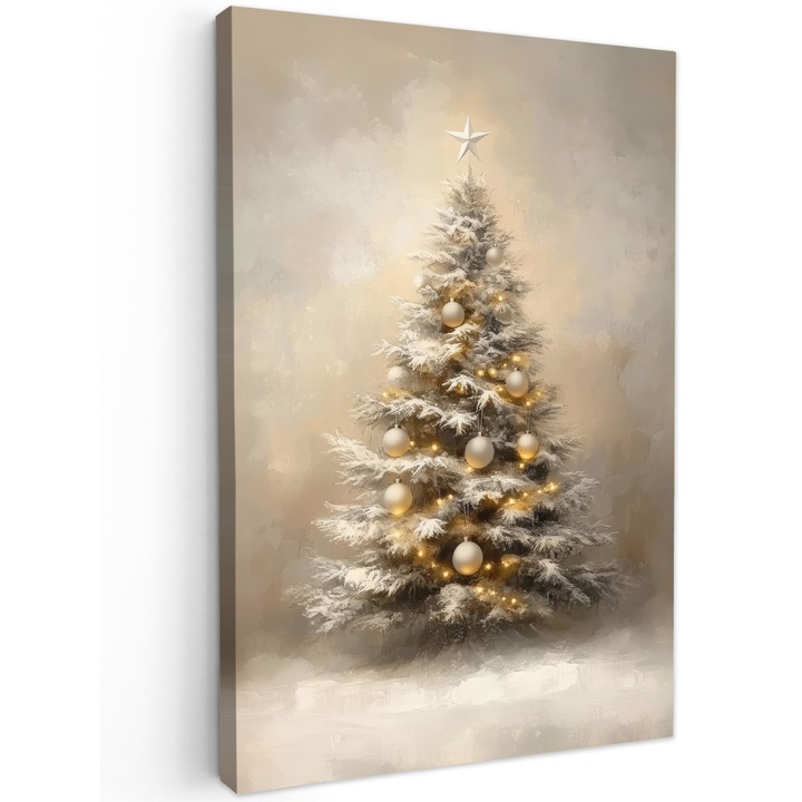 Tablou Canvas, Abstract, Decorative, Living, Bucatarie, Modern Art, Decorarea peretilor Cremos 60x90 cm