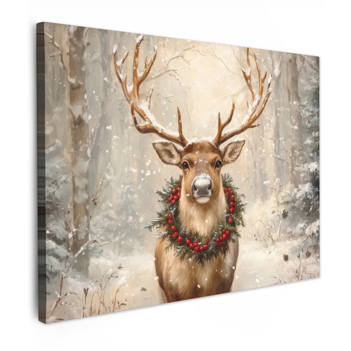 Канава картина, Абстрактна, Декоративна, Всекидневна, Кухня, Модерно изкуство, Декорация за стена Природа 80x60 см