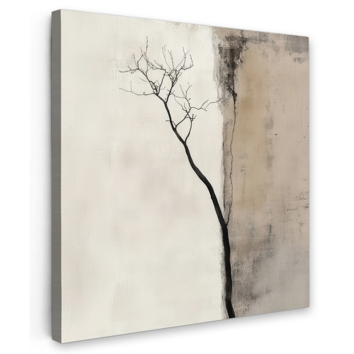 Канава, Абстракт, Декоративно, Дневна, Кухня, Модерно изкуство, Декорация на стени Сив 20x20 см