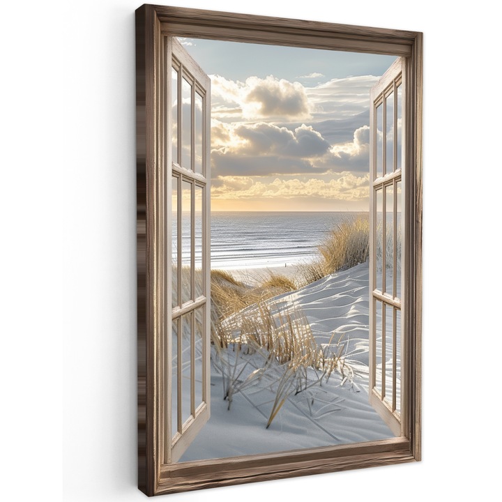 Tablou Canvas, Abstract, Decorative, Living, Bucatarie, Modern Art, Decorarea peretilor Bej 60x90 cm