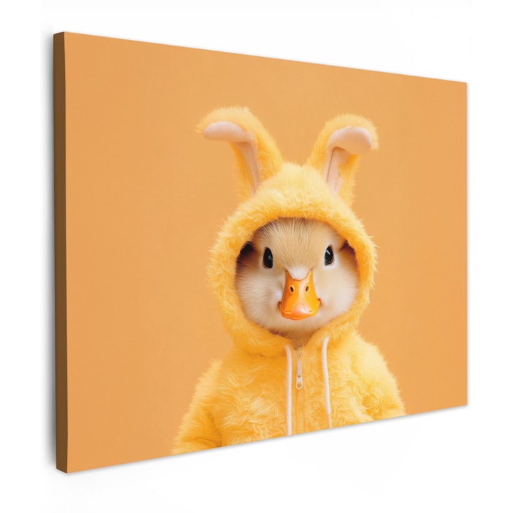 Канава, Абстрактен, Декоративен, Всекидневна, Кухня, Модерно изкуство, Декорация за стена Жълт 80x60 см