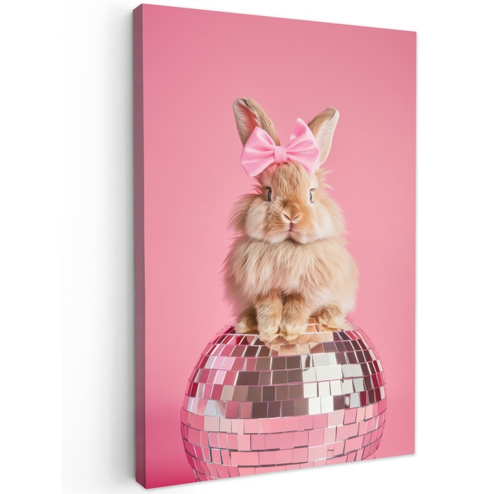 Tablou Canvas, Abstract, Decorative, Living, Bucatarie, Modern Art, Decorarea peretilor Roz 40x60 cm