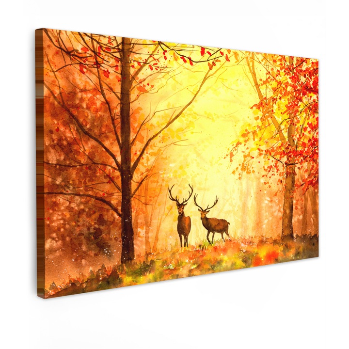 Tablou Canvas, Abstract, Decorative, Living, Bucatarie, Modern Art, Decorarea peretilor Portocaliu 30x20 cm