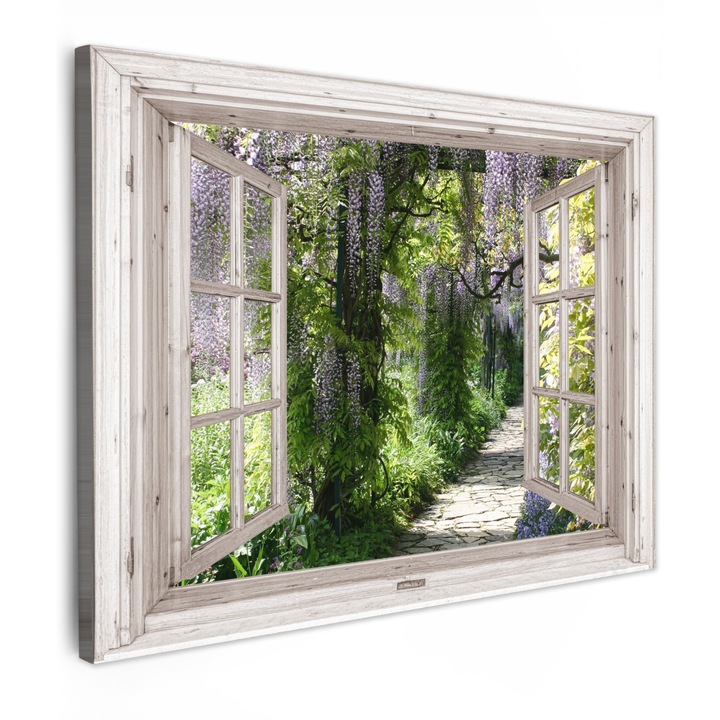 Канава картина, Абстрактна, Декоративна, Всекидневна, Кухня, Модерно изкуство, Декорация за стена Зелена 80x60 см