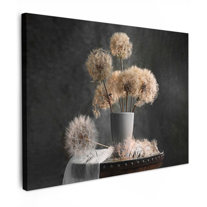 Канава, Абстракт, Декоративно, Хол, Кухня, Модерно изкуство, Декорация на стени Тъмно сиво 80x60 см