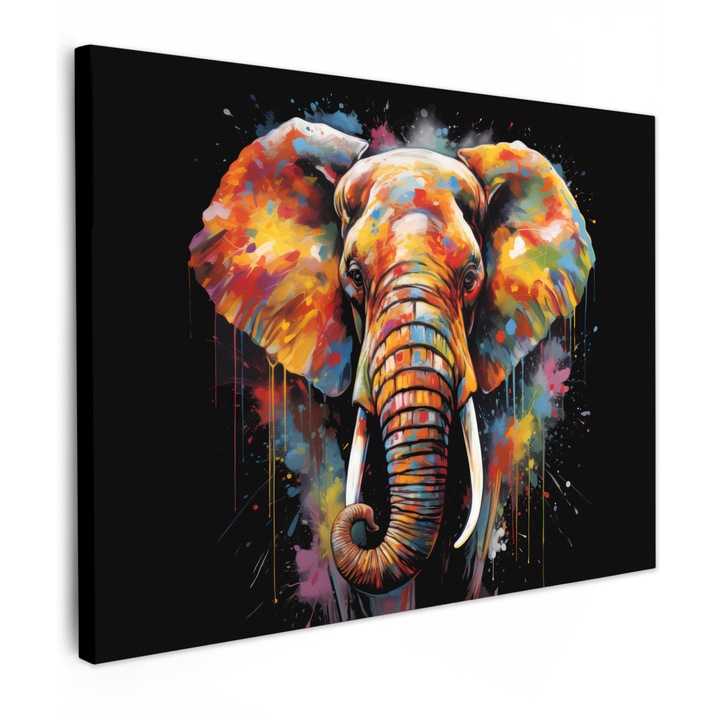 Канава, Абстракт, Декоративен, Всекидневна, Кухня, Модерно изкуство, Декорация на стени, Черен 40x30 см