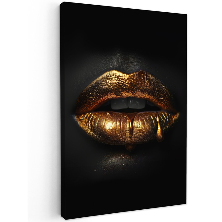 Tablou Canvas, Abstract, Decorative, Living, Bucatarie, Modern Art, Decorarea peretilor Negru 60x90 cm