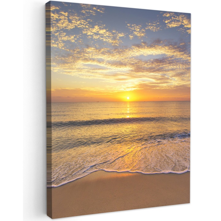 Tablou Canvas, Abstract, Decorative, Living, Bucatarie, Modern Art, Decorarea peretilor Galben 30x40 cm