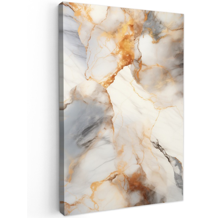 Tablou Canvas, Abstract, Decorative, Living, Bucatarie, Modern Art, Decorarea peretilor Alb 20x30 cm