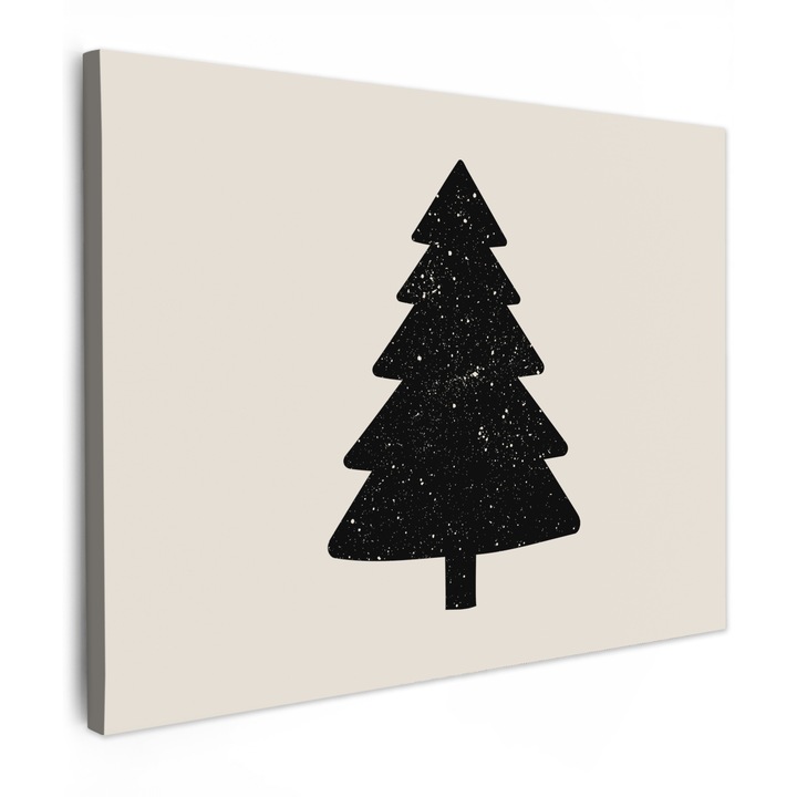 Канава, Абстракт, Декоративно, Дневна, Кухня, Модерно изкуство, Декорация на стени Черно 80x60 см