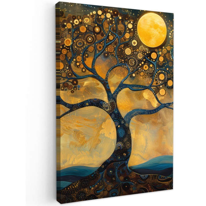 Tablou Canvas, Abstract, Decorative, Living, Bucatarie, Modern Art, Decorarea peretilor Portocaliu 80x120 cm