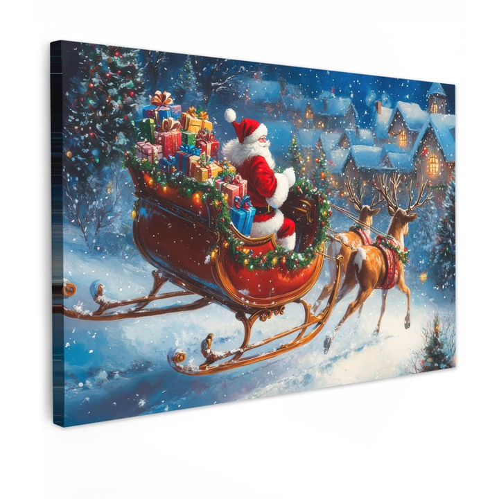 Канава, Абстрактно, Декоративно, За всекидневна, Кухня, Модерно изкуство, Декорация за стена Кафяво 60x40 см