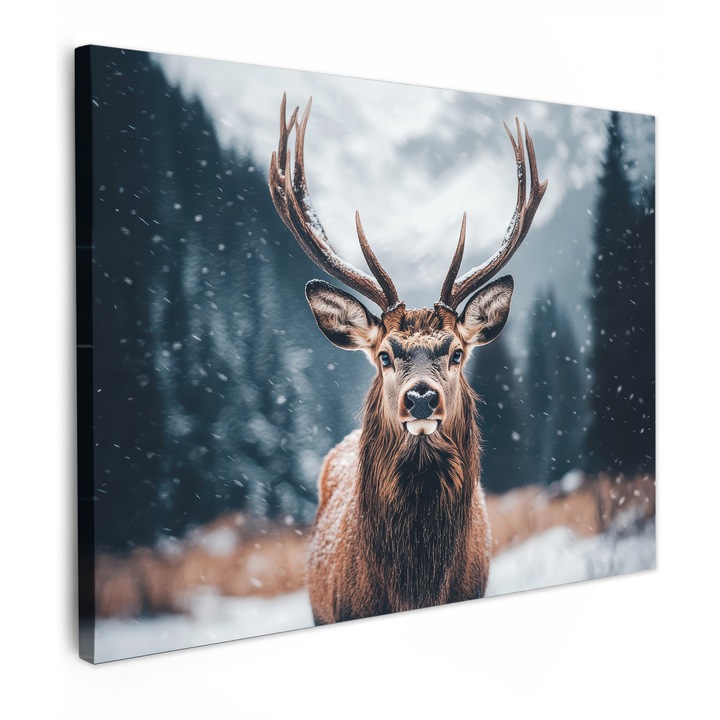 Канава, Абстракт, Декоративен, Хол, Кухня, Модерно изкуство, Декорация на стени Кафяв 80x60 см