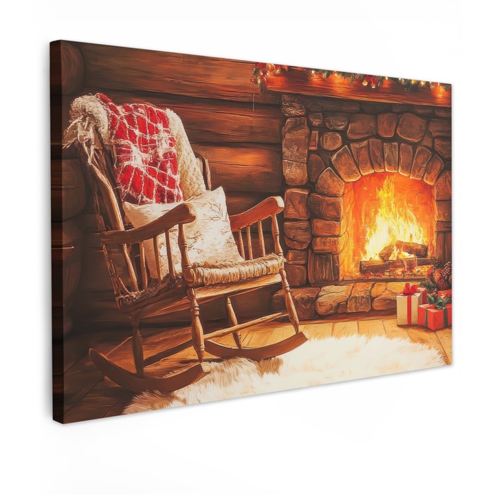 Tablou Canvas, Abstract, Decorative, Living, Bucatarie, Modern Art, Decorarea peretilor Chihlimbar 90x60 cm