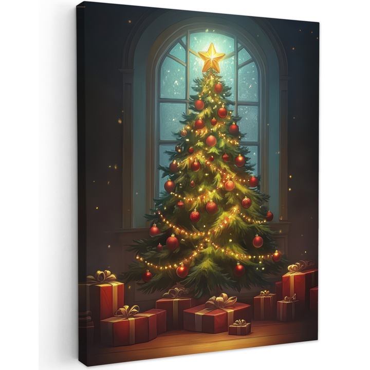 Канава, Абстракт, Декоративен, Хол, Кухня, Модерно Изкуство, Декорация на стени Зелен 60x80 см