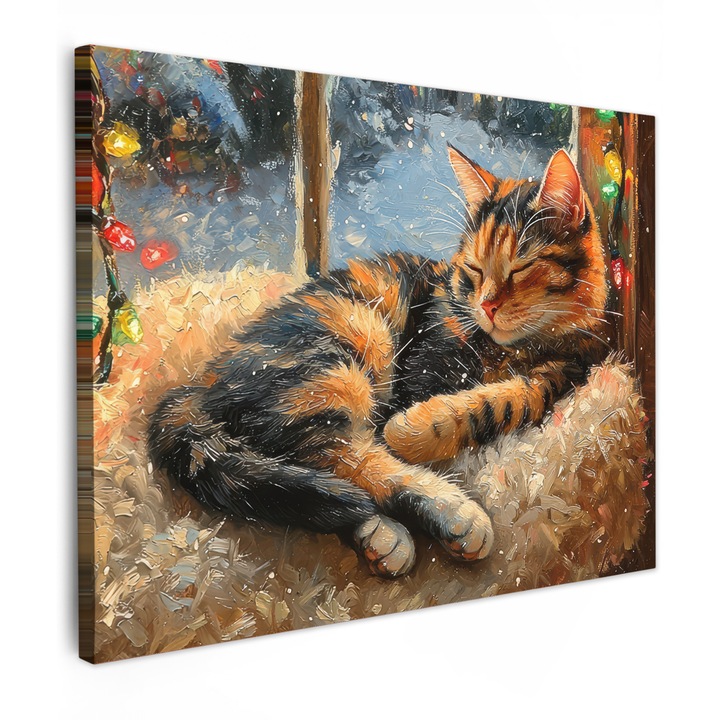 Канава картина, абстрактна, декоративна, дневна, кухня, модерно изкуство, декорация на стени Кехлибар 80x60 см