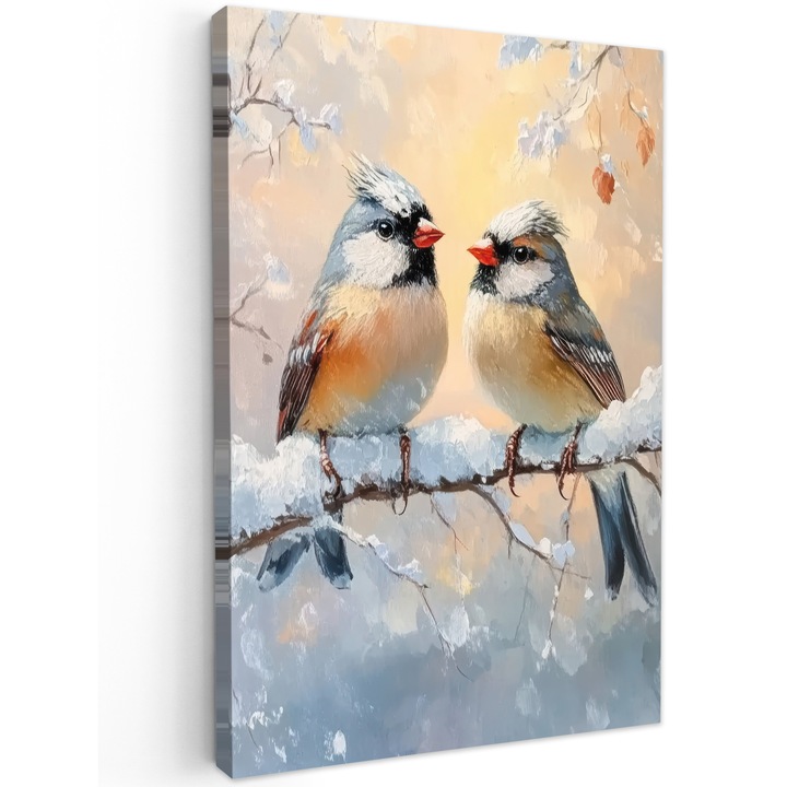 Tablou Canvas, Abstract, Decorative, Living, Bucatarie, Modern Art, Decorarea peretilor Albastru deschis 80x120 cm