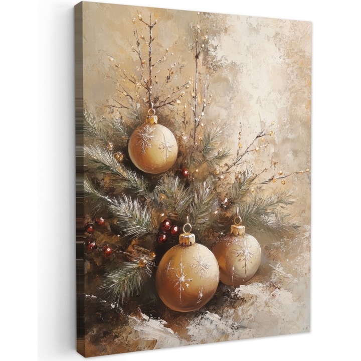 Канава, Абстракт, Декоративен, Всекидневна, Кухня, Модерно изкуство, Декорация на стени Златен 60x80 см