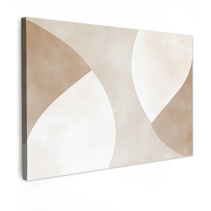 Tablou Canvas, Abstract, Decorative, Living, Bucatarie, Modern Art, Decorarea peretilor Bej 120x80 cm