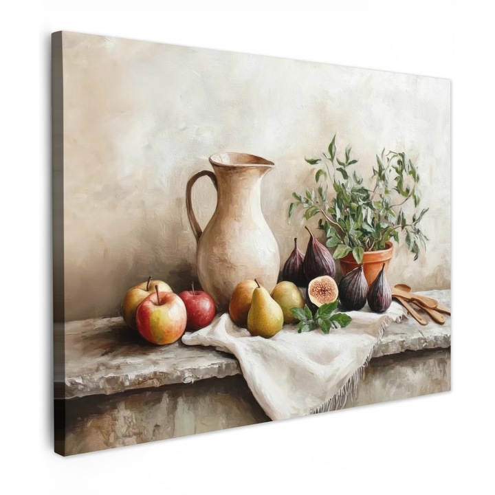 Канава картина, Абстрактна, Декоративна, Всекидневна, Кухня, Модерно изкуство, Декорация за стена Природа 80x60 см