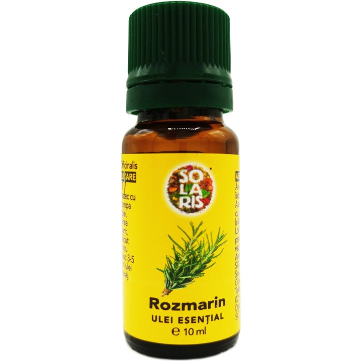 Ulei esential de Rozmarin (Rosmarinus Officinalis), pur 100%natural, fara adaosuri, 10ml, Solaris Plant