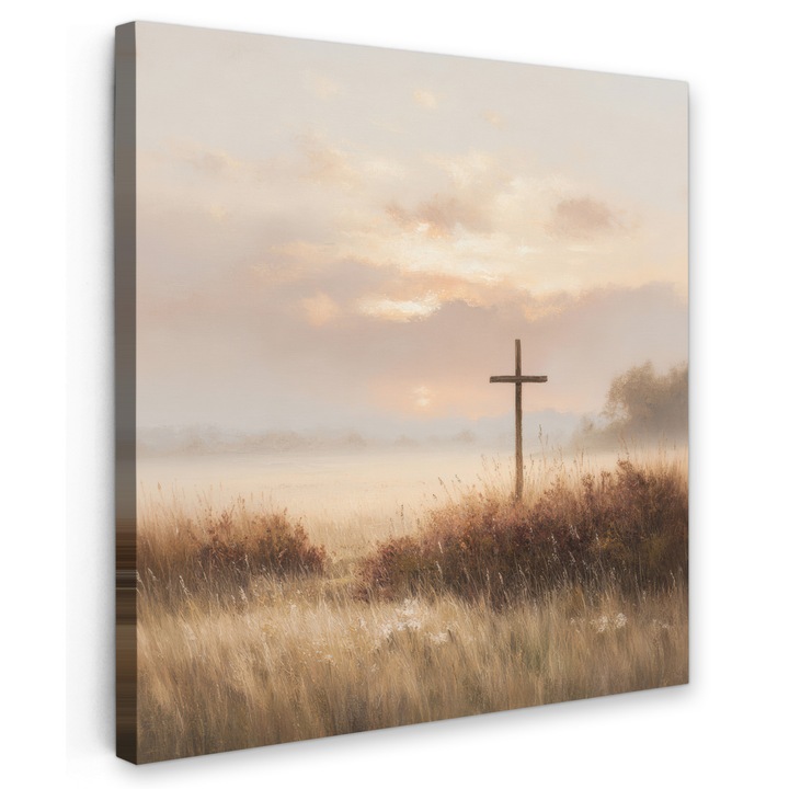 Tablou Canvas, Abstract, Decorative, Living, Bucatarie, Modern Art, Decorarea peretilor Bej 50x50 cm