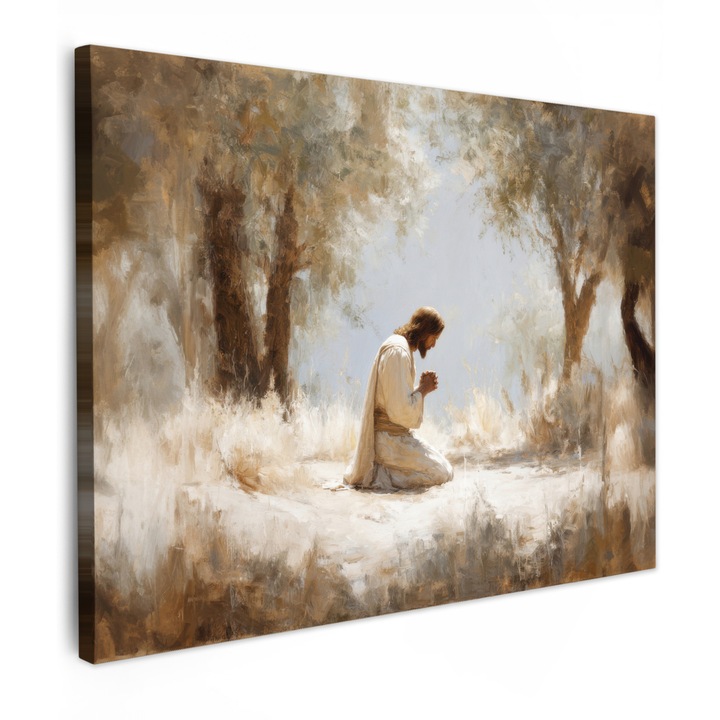 Канава картина, абстрактна, декоративна, за всекидневна, кухня, модерно изкуство, декорация за стена, бежова 80x60 см