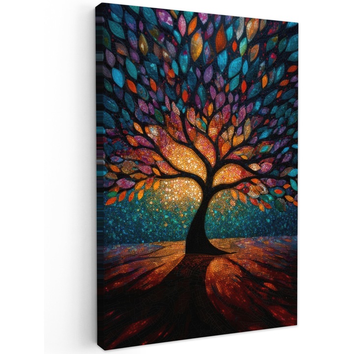 Tablou Canvas, Abstract, Decorative, Living, Bucatarie, Modern Art, Decorarea peretilor Multicolor 40x60 cm