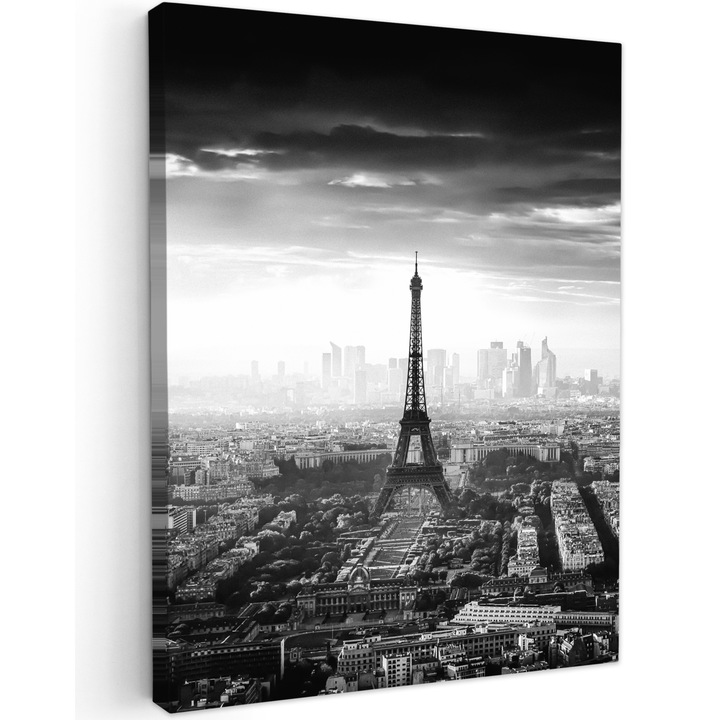 Канава, Абстрактен, Декоративен, Хол, Кухня, Модерно изкуство, Декорация на стени Тъмно сиво 30x40 см