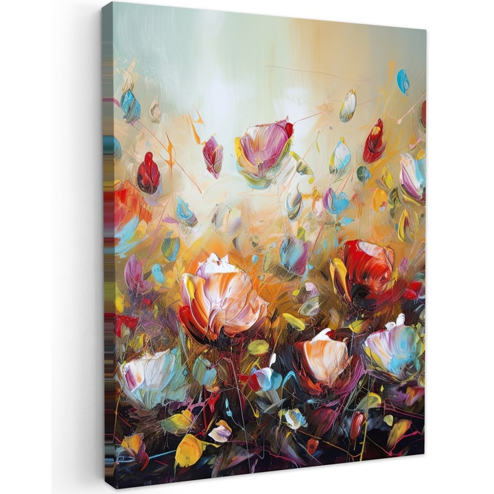 Tablou Canvas, Abstract, Decorative, Living, Bucatarie, Modern Art, Decorarea peretilor Multicolor 60x80 cm