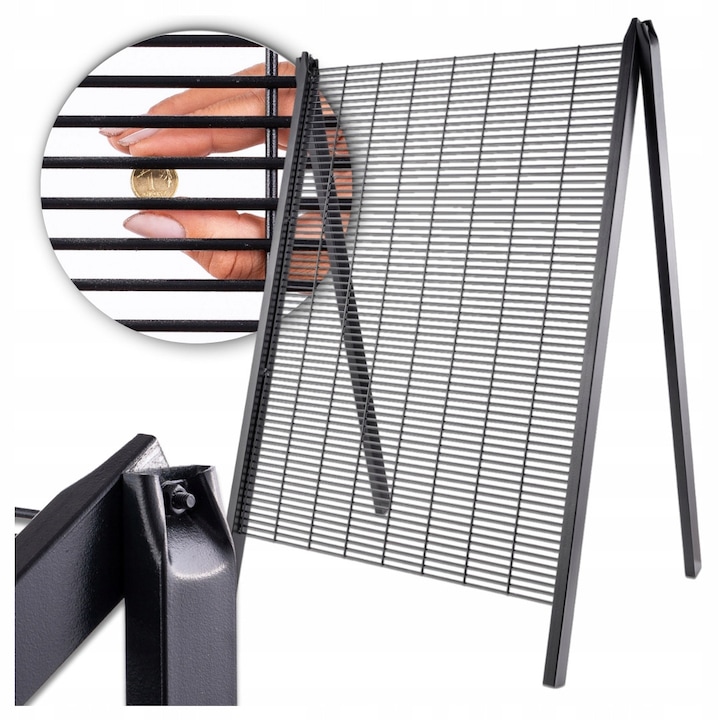 Ciur constructii RAFA, ochi 1x7cm, rama 100cm, vopsit electrostatic RAL, zincat, sortare nisip, pamant, durabilitate santier, eficienta sporitę, structura metalica