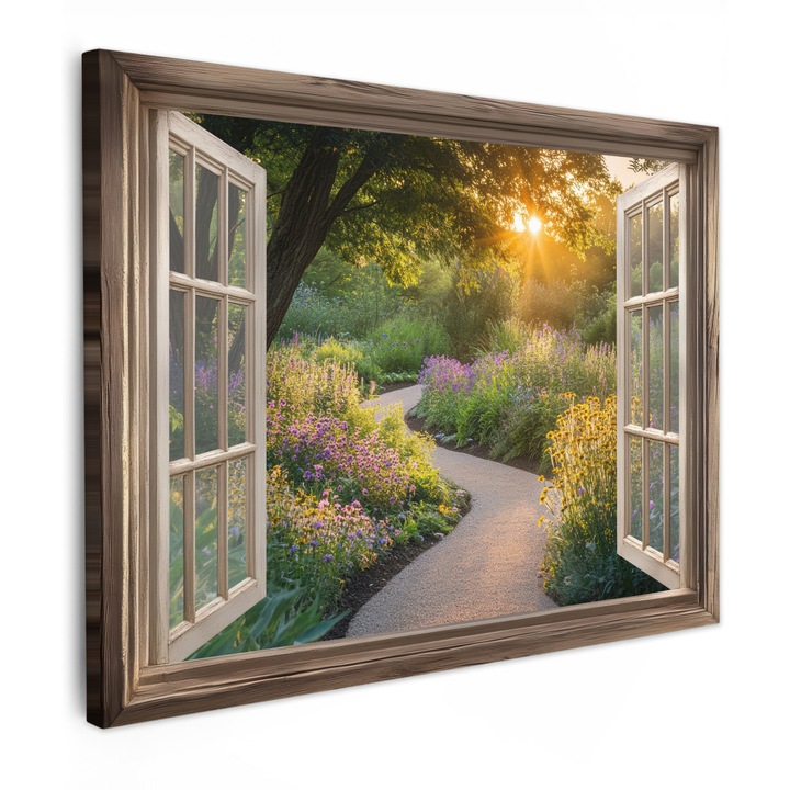 Канава картина, Абстрактна, Декоративна, Дневна, Кухня, Модерно изкуство, Декорация на стени Светло жълто 80x60 см