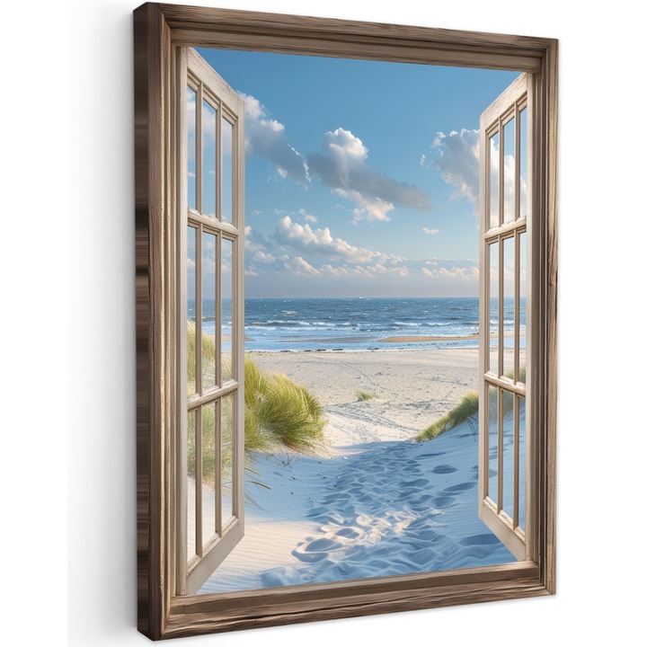 Tablou Canvas, Abstract, Decorative, Living, Bucatarie, Modern Art, Decorarea peretilor Albastru deschis 30x40 cm