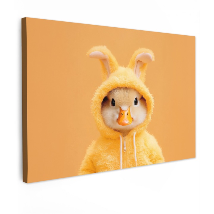 Канава, Абстрактен, Декоративен, Всекидневна, Кухня, Модерно изкуство, Декорация на стени Жълт 120x80 см