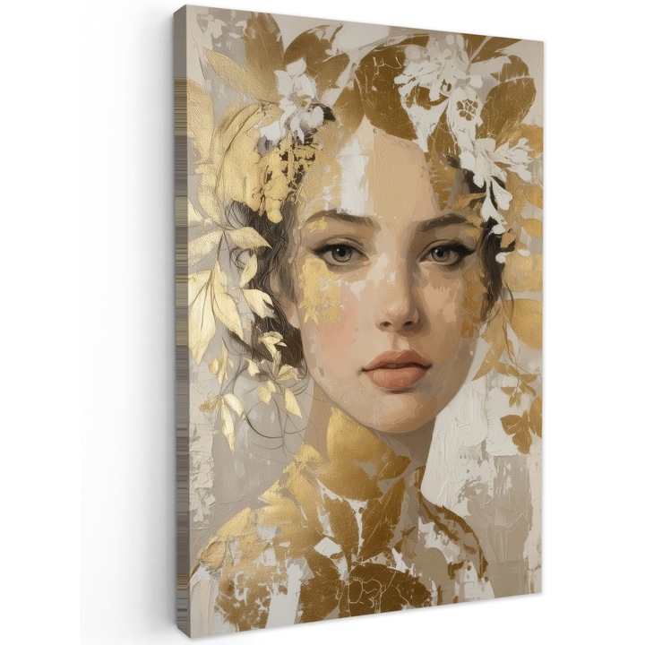 Tablou Canvas, Abstract, Decorative, Living, Bucatarie, Modern Art, Decorarea peretilor Bej 60x90 cm