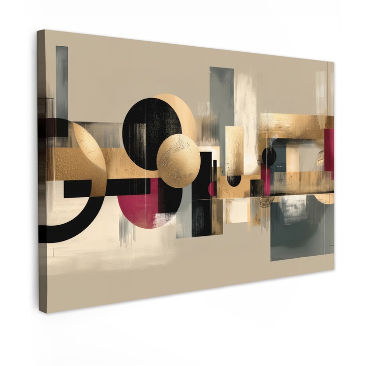 Tablou Canvas, Abstract, Decorative, Living, Bucatarie, Modern Art, Decorarea peretilor Bej 60x40 cm