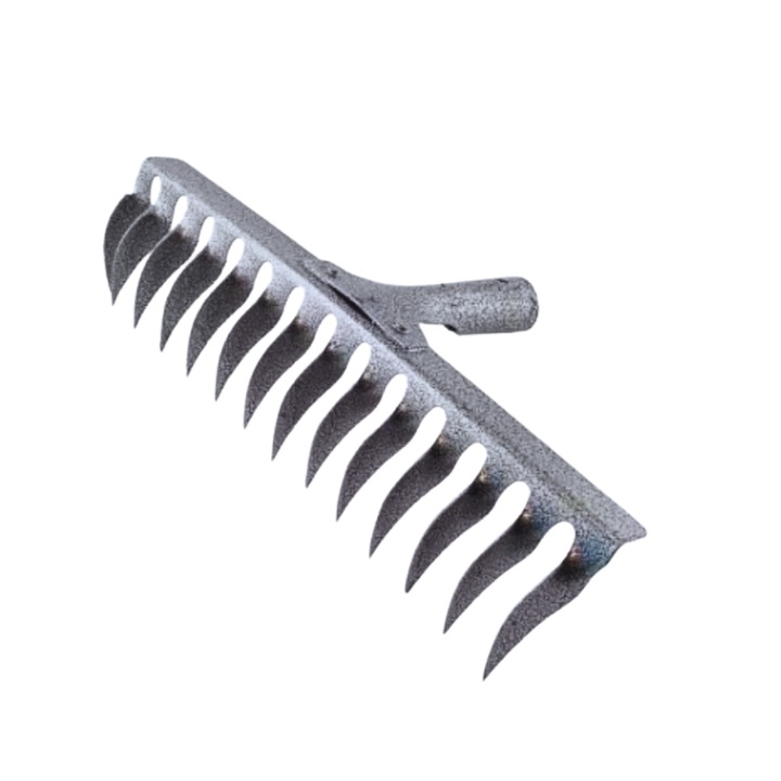Grebla Metalica Blasko, 14 Dinti pentru Gradina – Otel Rezistent, Fara Coada, Ideala pentru Curatarea si Pregatirea Solului