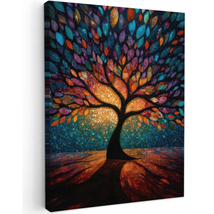 Tablou Canvas, Abstract, Decorative, Living, Bucatarie, Modern Art, Decorarea peretilor Multicolor 60x80 cm