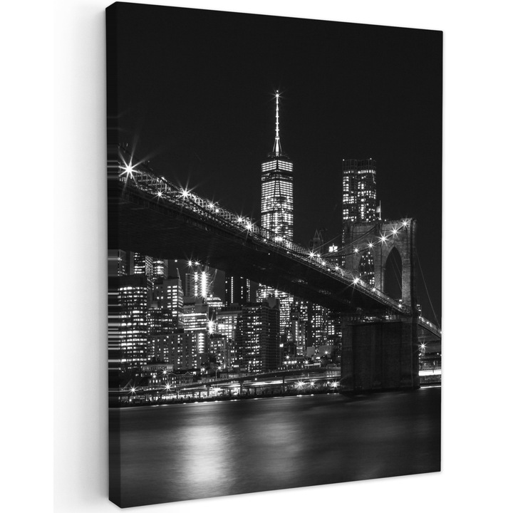 Картина върху платно, абстрактна, декоративна, за всекидневна, кухня, модерно изкуство, декорация за стена, черна, 30x40 см