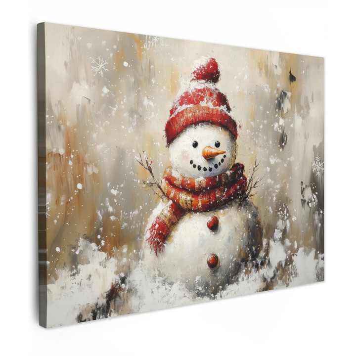 Канава картина, абстрактна, декоративна, за всекидневна, кухня, модерно изкуство, декорация за стена, бяла 80x60 см