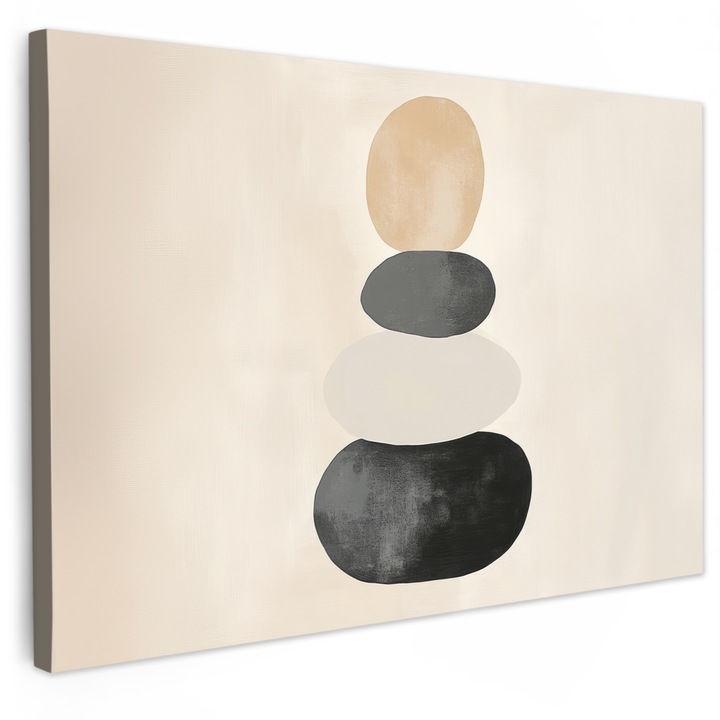 Tablou Canvas, Abstract, Decorative, Living, Bucatarie, Modern Art, Decorarea peretilor Grej 120x80 cm