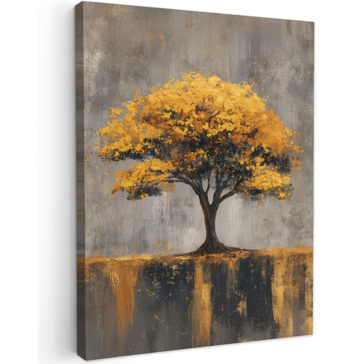 Канава картина, Абстрактна, Декоративна, Всекидневна, Кухня, Модерно изкуство, Декорация на стени Сива 30x40 см