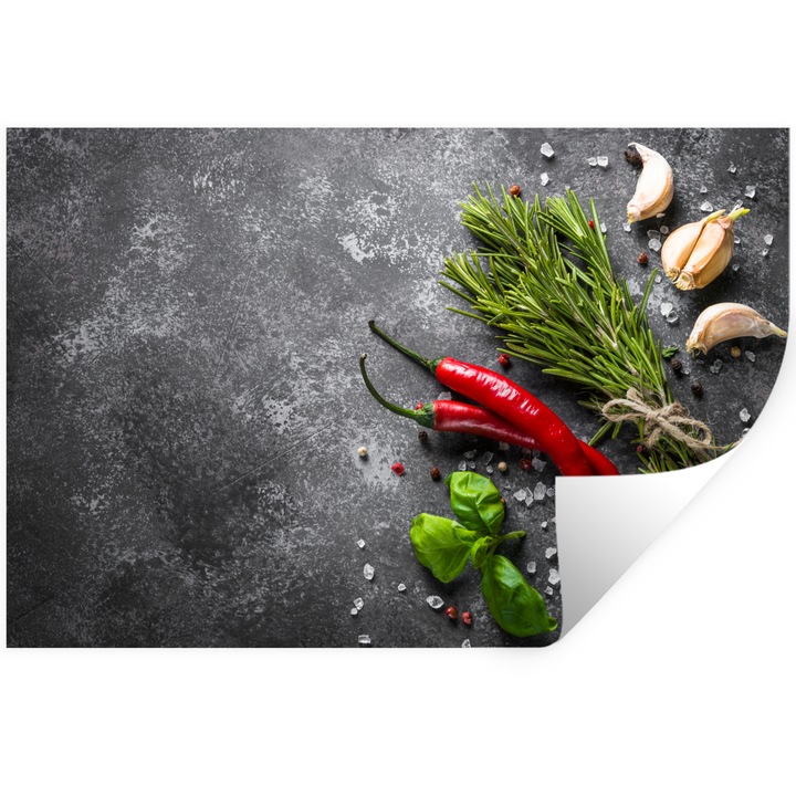 Sticker Decorativ pentru Perete, Autocolant din Vinil PVC Autoadeziv, Living, Bucatarie, Modern Art, Decorarea peretilor 60x40 cm