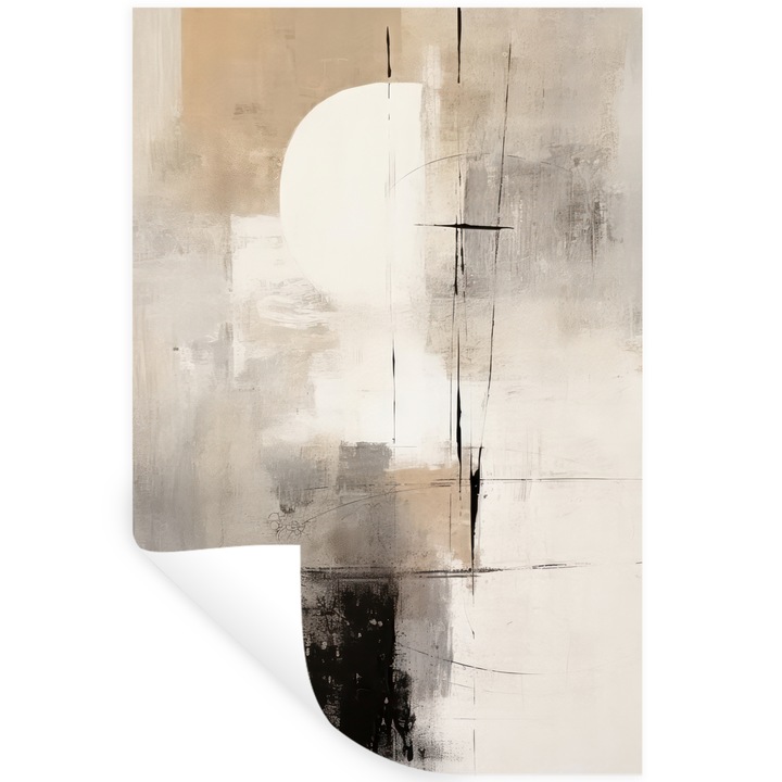 Стикер Декоративен за Стена, Самозалепващо PVC Винилово Фолио, Хол, Кухня, Модерно Изкуство, Декорация на стени 80x120 см